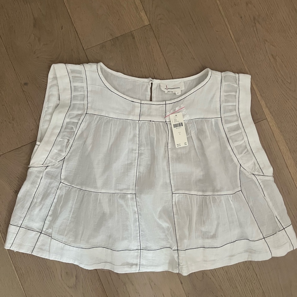Anthropologie Cream Blouse